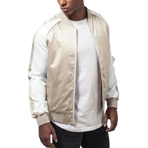 Vente en gros 100% blouson aviateur en satin de haute qualité brodé réversible Street Style Letterman Style hiver tendance tissu tissé - Product Image 1