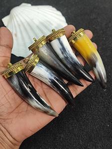 Collier pendentif en corne de buffle, bijoux tribaux naturels et durables pour femmes, haute qualité - Product Image 6