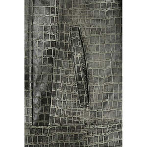 Veste en cuir pour homme, tissu en toile, coupe-vent, respirante, écologique, fermeture éclair, doublure en fibre de bambou, prix bas - Product Image 5