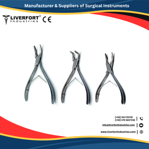 German Steel Dental Bone Rongeur Micro Friedman 14cm/5,5 "recto, mandíbula de 1,3mm, pinzas de corte de recontorno de ajuste delicado CE ISO - Product Image 2