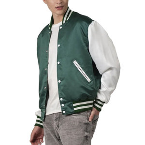 Nouvelle arrivée, veste de survêtement en satin de haute qualité, imperméable, couleur personnalisée, OEM, coupe-vent, extérieur, personnalisée, hiver, pour homme - Product Image 4