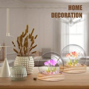 Lámpara de Noche Decorativa <span class=keywords><strong>para</strong></span> el Hogar, Mini Tulipán LED, <span class=keywords><strong>Bola</strong></span> de Cristal, Lámpara de Flores de Tulipán DIY <span class=keywords><strong>para</strong></span> Dormitorio, Funciona con Pilas AAA, Hecha de ABS - Product Image 5