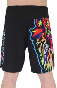Shorts de course respirants pour hommes conçus sur mesure Shorts de sport de boxe MMA en soie avec logo avant pour les arts martiaux - Product Image 3
