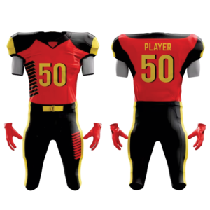 ชุดยูนิฟอร์มอเมริกันฟุตบอลดีไซน์พิเศษ ทนทาน ระบายอากาศได้ดี ป้องกันแบคทีเรีย มีไซส์ใหญ่ ปรับแต่งได้ ขายดี - Product Image 3