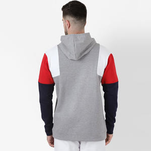 Sweat à capuche à blocs de couleurs pour hommes, sweat-shirt streetwear décontracté personnalisé avec poche kangourou et capuche à cordon de serrage - Product Image 4