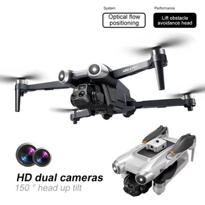 Drone FPV Pieghevole con Doppia Fotocamera HD Grandangolare, Stabilizzato Senza Spazzole, Evitamento Ostacoli, Flusso Ottico, Mantenimento Altitudine, WiFi - Product Image 1