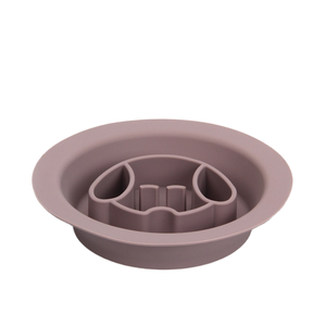 Bol à manger lent en silicone écologique pour chiens et chats avec conception anti-basculement Tampon à lécher à double usage Mangeoire antidérapante pour animaux de compagnie - Product Image 1