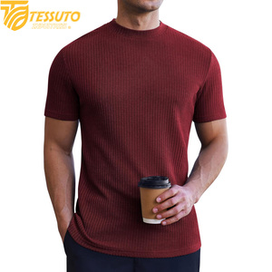 Pulls en tricot brodés pour hommes ODM 100% coton Couleur unie Motif entièrement respirant Séchage rapide Coupe-vent Haut d'hiver Confort - Product Image 2