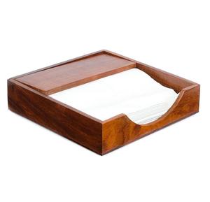 ที่ใส่ผ้าเช็ดปากไม้กล่องกระดาษทิชชูทรงสี่เหลี่ยมผืนผ้าไม้ไผ่สำหรับบาร์ร้านอาหารห้องครัว - Product Image 2