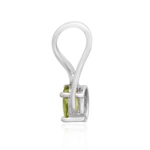 Colgante de cuarzo peridoto verde de Plata de Ley 925 hecho a mano, joyería india, abalorio ovalado de moda para regalo - Product Image 5
