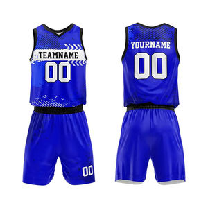 Nuevas llegadas: Conjunto de uniforme de baloncesto reversible con transferencia térmica, personalizado OEM/ODM, tallas grandes, antibacteriano, de secado rápido para baloncesto. - Product Image 1