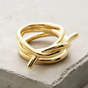 Anneau de serviette en métal de qualité supérieure, décor de table à manger poli, support élégant et luxueux, brillant, raffiné, exclusif, durable - Product Image 1