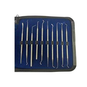 La mejor calidad con bolsa de cuero Pu, 20 piezas, escaladores dentales, Kit completo, juego de instrumentos quirúrgicos dentales generales básicos médicos - Product Image 4