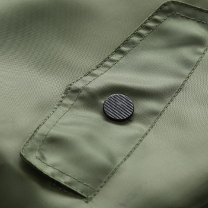 Chaqueta Bomber Personalizada para Hombre, Informal, de Lona Gruesa, Impermeable, con Capucha, Talla Grande, Verano, con Cuello Alto, Reflectante y Ecológica - Product Image 6