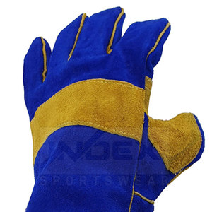 Guantes de Soldadura de Piel de Vacuno Azules Index Sportswear, Largos, Duraderos, para Uso en Exteriores en Invierno, Estilo Táctico - Product Image 6