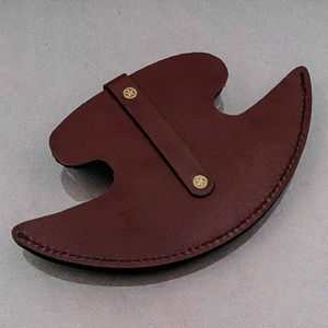 Cuchillo Ulu de Cocina para Cortar Carne y Verduras, Cuchillo Ulu Forjado a Mano con Acabado Rústico, Cuchillo Ulu Resistente para Uso Diario - Product Image 6