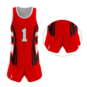 ชุดวอลเลย์บอลแบบยูนิเซ็กซ์ สวมใส่สบาย ดีไซน์พิมพ์ลายแบบรีดร้อน ปรับแต่งได้ตามต้องการ ขายดี แห้งเร็ว น้ำหนัก 180 กรัม ผ้า 100% - Product Image 2