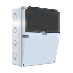 Caja de Distribución de Plástico ABS 230x290x125 mm Blanca IP44 Capacidad 9 MCB 0.81kg Modelo POLI 030 - Product Image 2