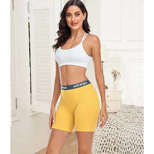 <b>Women's</b> Mid-Rise Cotton <b>Boxer</b> <b>Briefs</b> 5.5 Inseam 4 Pack Anti-Chafing Antibacterial Customizable Underwear Anti-Static Breathable - Product Image 1