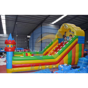 Château gonflable géant commercial avec toboggan, en PVC durable, pour événements extérieurs et aires de jeux - Product Image 2