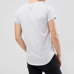 Gran oferta, Camiseta de algodón 100% de alta calidad, ropa cómoda de gran tamaño personalizada para hombre, patrón sólido tejido de 350GSM de peso pesado - Product Image 2