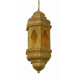 Lampe suspendue marocaine en laiton artisanal, style antique, fabrication directe d'usine, luminaire suspendu en métal pour la décoration intérieure au meilleur prix - Product Image 4