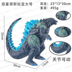 Modèle de figurine Kaiju fantastique, grande lézarde détructrice de ville, en PVC haute fidélité, cadeau d'anniversaire cool pour les amateurs de films de monstres, décoration intérieure - Product Image 3