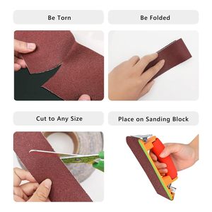 Giấy nhám 120 Grit, giấy nhám tùy chỉnh, cuộn giấy nhám mài mòn, đĩa nhám oxit nhôm, cuộn giấy nhám vải GXK51 - Product Image 5