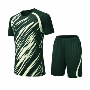 Camiseta de Fútbol Sublimada Personalizada, 100% Poliéster, Transpirable, Ligera, de Secado Rápido, Cuello en V, Manga Corta, Unisex - Product Image 3