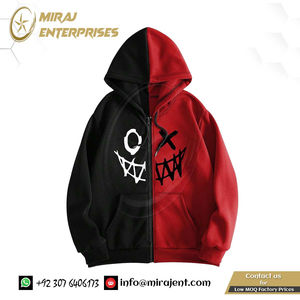 Sweats à capuche respirants à fermeture éclair pour hommes Sweatshirt à capuche graphique Sweatshirt à capuche thermique à manches longues Western Y2k Hoodies Pullover Distressed Streetwear - Product Image 2