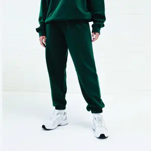 60% Cotton 40% Polyester Elastic Cuffs Relaxed Fit Established Relaxed Fit Jogger Pine Green Women's Tracksuit Bottoms