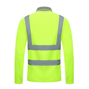 Camiseta de Seguridad Reflectante Clase 2 Naranja con Material Reflectante Plateado - Product Image 3