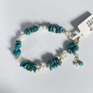 Gran oferta LONGFENG lujo mujer S925 plata patrón geométrico imitación perla brazalete estilo clásico para fiestas - Product Image 2