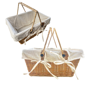 Cesta de regalo retro única Cestas de ratán súper calientes con opción de envío a nivel nacional - Product Image 1