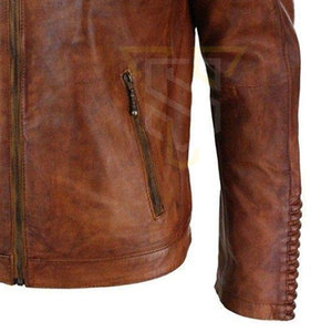 Meilleures ventes Veste de motard en cuir de qualité supérieure pour hommes High Street Winter Fabric Stand Plus Size Light Caractéristiques-Direct Factory - Product Image 3