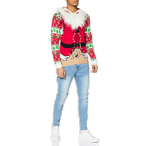 Sudadera CON CAPUCHA DE Navidad OEM para hombre, superventas, 2025 algodón, estampado completo, diseño bordado, otoño cálido, respetuoso con el medio ambiente, 100% - Product Image 3