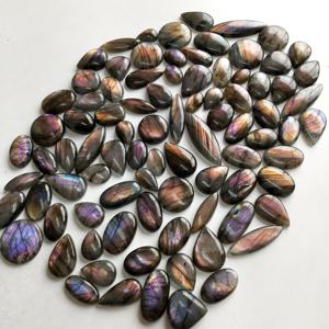 พลอยลาบราโดไรต์สีม่วงธรรมชาติทรงมาร์ควิส/วงรี/ลูกแพร์ สำหรับทำเครื่องประดับแฮนด์เมด ขายส่ง - Product Image 3