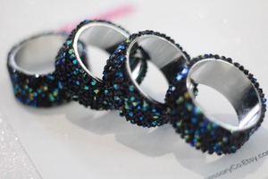 Acrylic Eco-Friendly Durable Napkin Rings with Customized Color <b>Cloth</b> Holder for Dining <b>Table</b> Decor Stocked - Product Image 5