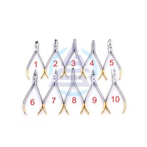 Alicates de ortodoncia, alicates de corte de extremo distal, cortador de ligaduras, pinzas para quitar bandas, juego dental de acero inoxidable, instrumentos quirúrgicos - Product Image 1