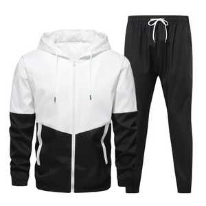 Casual High Quality Tracksuit For Men Wholesale Windproof Slim Fit Men's Two Piece Zipper Hoodie Adults Designer Tracksuit - Product Image 6