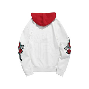 Sudaderas con capucha de algodón y poliéster para hombre, talla XS, diseño de cremallera bordada para exteriores de invierno, patrón impreso en 3D, sudadera de tela teñida lisa - Product Image 2