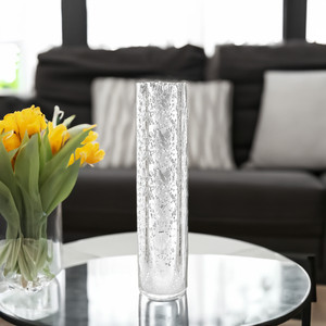 HST2514SS - โคมแก้วลายจุดสีเงินสำหรับเทียนฮิวริเคน แบบไม่มีฐาน - 2.5 x 14 นิ้ว - Product Image 4