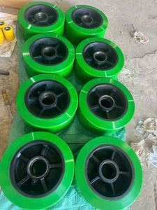 مخصص الحديد الزهر الأمامي والخلفي عجلة الصلب الأكمام ل PU بكرة الحديد الزهر أجزاء المعدات - Product Image 6