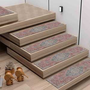 Alfombra Azul Marino Estampada - Alfombra Étnica, Alfombra Oushak, Alfombra Moderna - Product Image 3