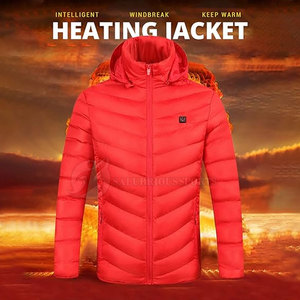 Veste d'Hiver Légère Auto-Chauffante pour Homme Style High Street Design Personnalisable avec Col Montant Manches Longues de Haute Qualité - Product Image 4