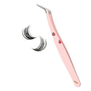 Pinces à cils ergonomiques légères, confortables pour les séances de cils longs dans les salons et les studios à domicile - Product Image 1