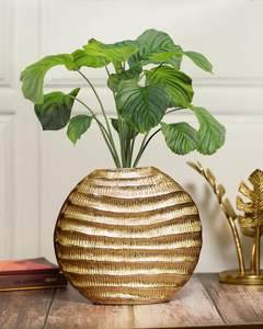 Vente en gros de pots de fleurs en aluminium de qualité supérieure nouveauté vase à fleurs en métal avec peinture émaillée - Product Image 2