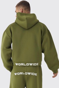 Custom Logo <b>Zip</b> Up Hoodie Cotton Polyester <b>Hooded</b> & Jogger Tracksuit 2 Pieces Set Streetwear Tracksuit for Men - Product Image 6