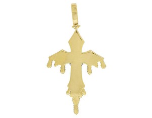 Colgante de cruz de plata 925 chapado en oro rosa de moda con diamante de moissanita para regalos de aniversario o eventos especiales - Product Image 3