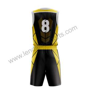 Ensemble de maillots de basket-ball de qualité supérieure Chemise de basket-ball imprimée par sublimation OEM uniformes de basket-ball personnalisés pour hommes - Product Image 4